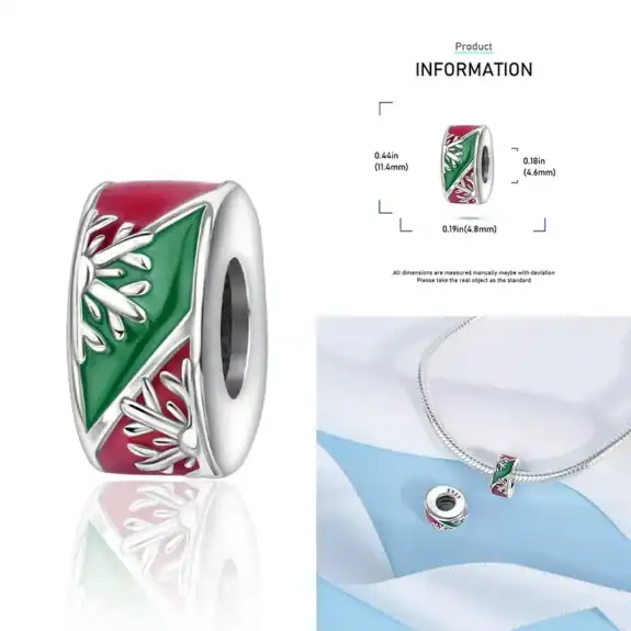 Charm in Argento 925 Compatibile con bracciale Pandora (Collezione Natale) - OMT637