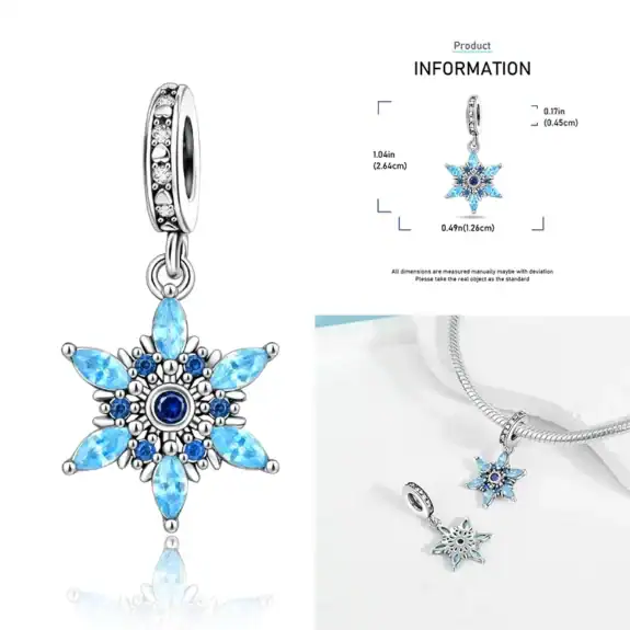 Charm in Argento 925 Compatibile con bracciale Pandora (Collezione Natale) - OMT538