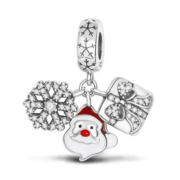 Charm in Argento 925 Compatibile con bracciale Pandora (Collezione Natale) - KTC074