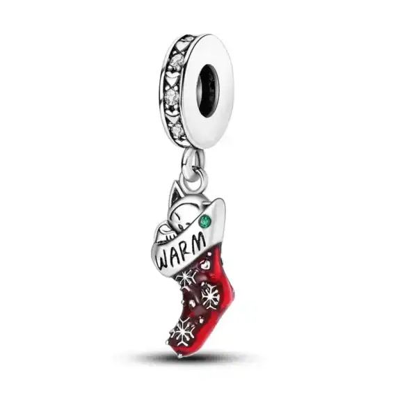 Charm in Argento 925 Compatibile con bracciale Pandora (Collezione Natale) - KTC489