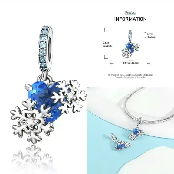 Charm in Argento 925 Compatibile con bracciale Pandora (Collezione Natale) - OMT750