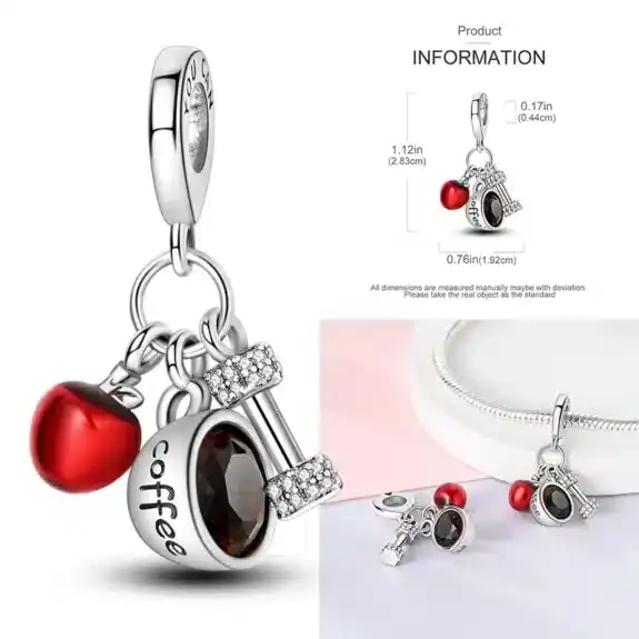 Charm in Argento 925 Compatibile con bracciale Pandora (Collezione Natale) - KTC1195