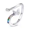 Anello in Argento925 regolabile con Zirconia Cubica - CQR730