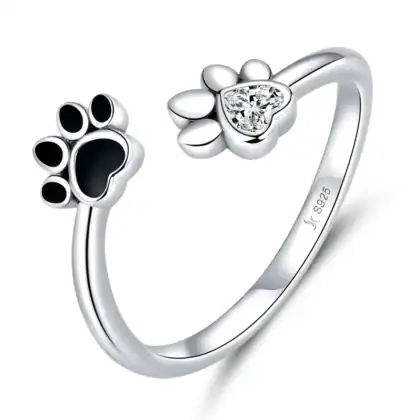Anello in Argento925 regolabile con Zirconia Cubica - SCR605