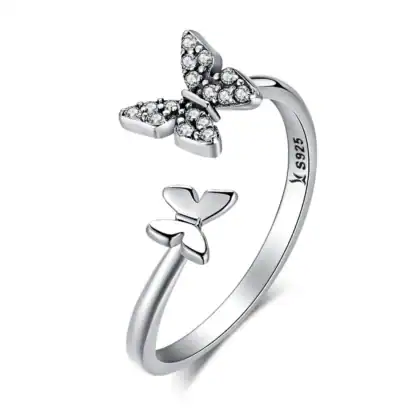 Anello in Argento925 regolabile con Zirconia Cubica - CQR087