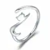 Anello in Argento925 regolabile con Zirconia Cubica - CQR220