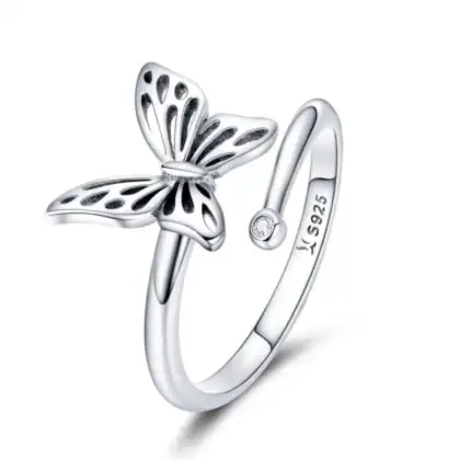 Anello in Argento925 regolabile con Zirconia Cubica - CQR448