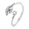 Anello in Argento925 regolabile con Zirconia Cubica - CTR215