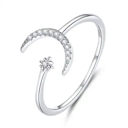 Anello in Argento925 regolabile con Zirconia Cubica - CQR569