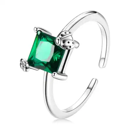 Anello in Argento925 regolabile con Zirconia Cubica - CQR754