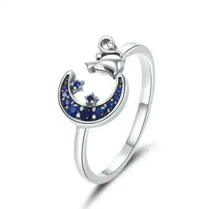 Anello in Argento925 regolabile con Zirconia Cubica - CQR677