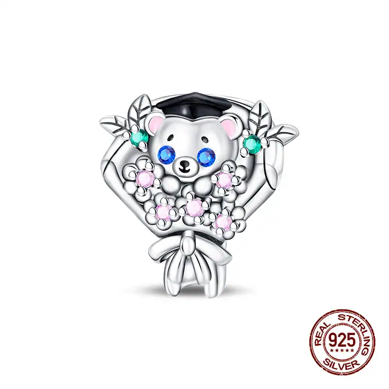 Charm in Argento925 per bracciale Pandora (Collezione Laurea)