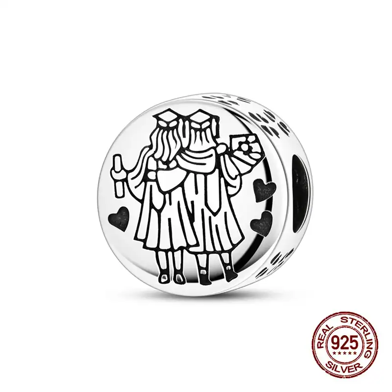 Charm in Argento925 per bracciale Pandora (Collezione Laurea)