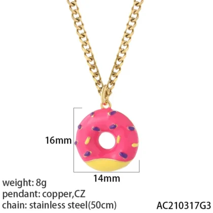 Collana TALISMAN in Acciaio Inossidabile - NK019goldAC210317G3