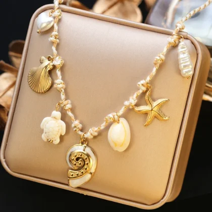 Collana Riviera con Charm in Acciaio Inossidabile - N675