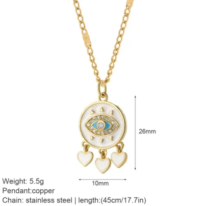 Collana TALISMAN in Acciaio Inossidabile - NK066goldAC210268G5