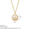 Collana TALISMAN in Acciaio Inossidabile - NK066goldAC210277G6