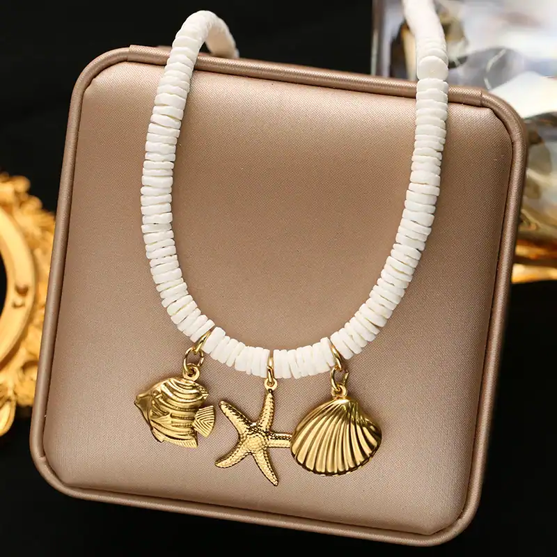Collana Riviera con Charm in Acciaio Inossidabile - immagine 6