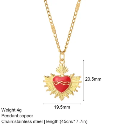 Collana TALISMAN in Acciaio Inossidabile - NK066goldAC210319G6